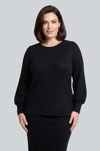Juoda megztinė palaidinė